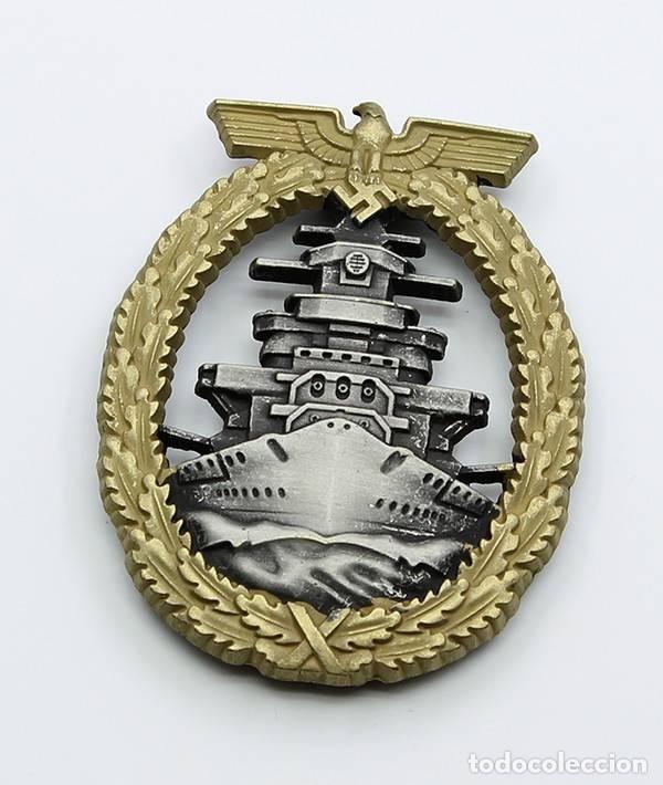 Military Antiques: REPRODUCCION DISTINTIVO DE COMBATE FLOTA DE ALTA MAR
