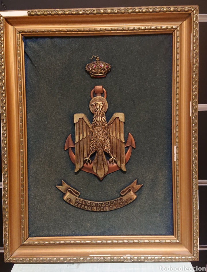 Military Antiques: Metopa Polic&iacute;a Nacional El Ferrol Coru&ntilde;a, espectacular, gran tama&ntilde;o