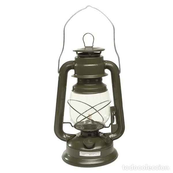 Military Antiques: REPRODUCCION STURMLATERNE VERDE OLIVA 28CM