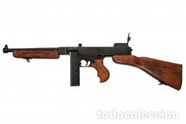 Military Antiques: REPRODUCCION SUBFUSIL THOMPSON M1928A1 DENIX