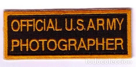 Military Antiques: REPRODUCCION PARCHE OFFICIAL US ARMY PHOTOGRAPHER