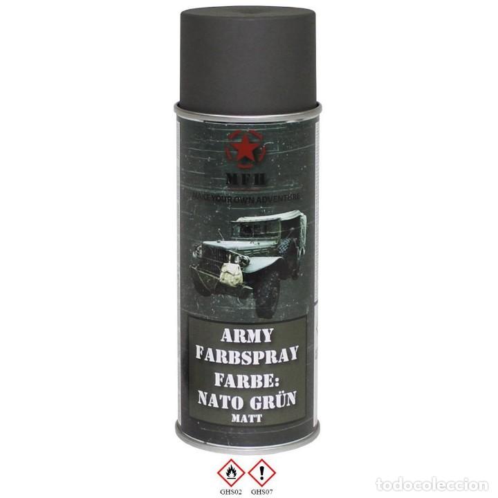 Military Antiques: PINTURA ARMY FARBSPRAY COLOR: VERDE NATO MATE