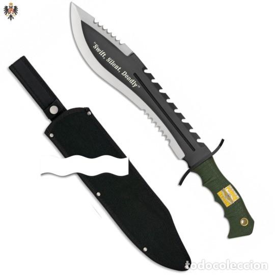 Military Antiques: CUCHILLO MARINES RECON BOWIE + FUNDA 29 CMS