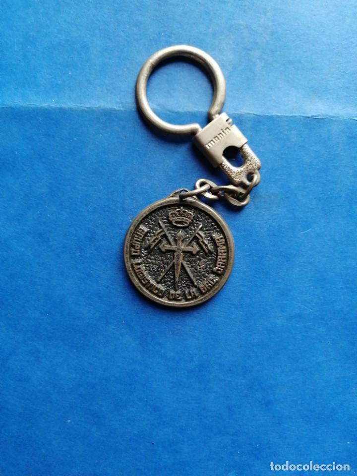 Militaria: Llavero militar Grupo Log&iacute;stico de la BRG. Jarama