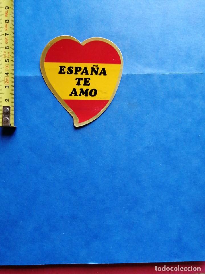 Militaria: Pegatina bandera Espa&ntilde;a