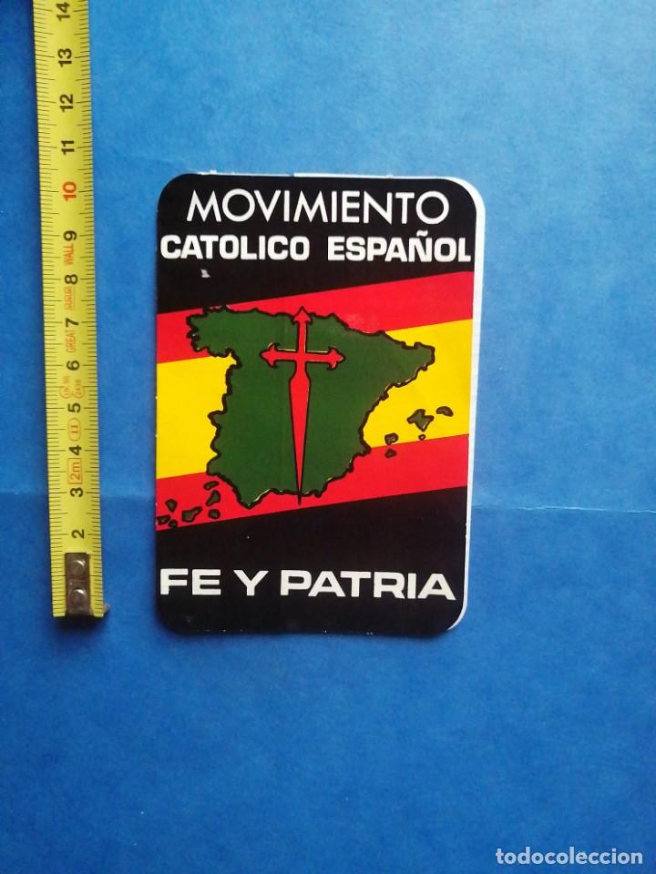 Military Antiques: Pegatina Movimiento Cat&oacute;lico Espa&ntilde;ol