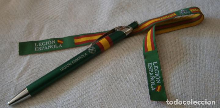 Military Antiques: boligrafo y pulsera tela legion espa&ntilde;ola