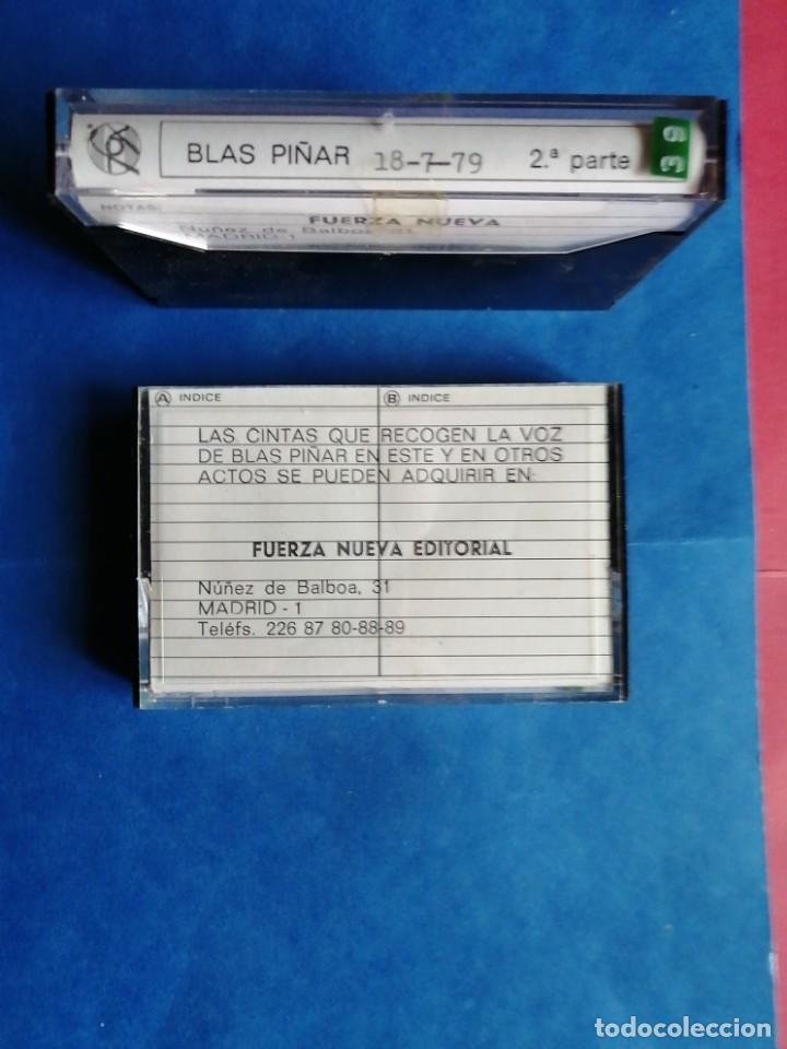 Militaria: 2 casetes. Blas Pi&ntilde;ar. 18-7-1979