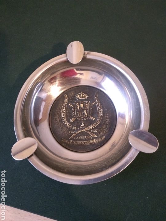 Militaria: Cenicero Real Maestranza de Artilleira 4&ordm; Departamento Coru&ntilde;a 1867-1907