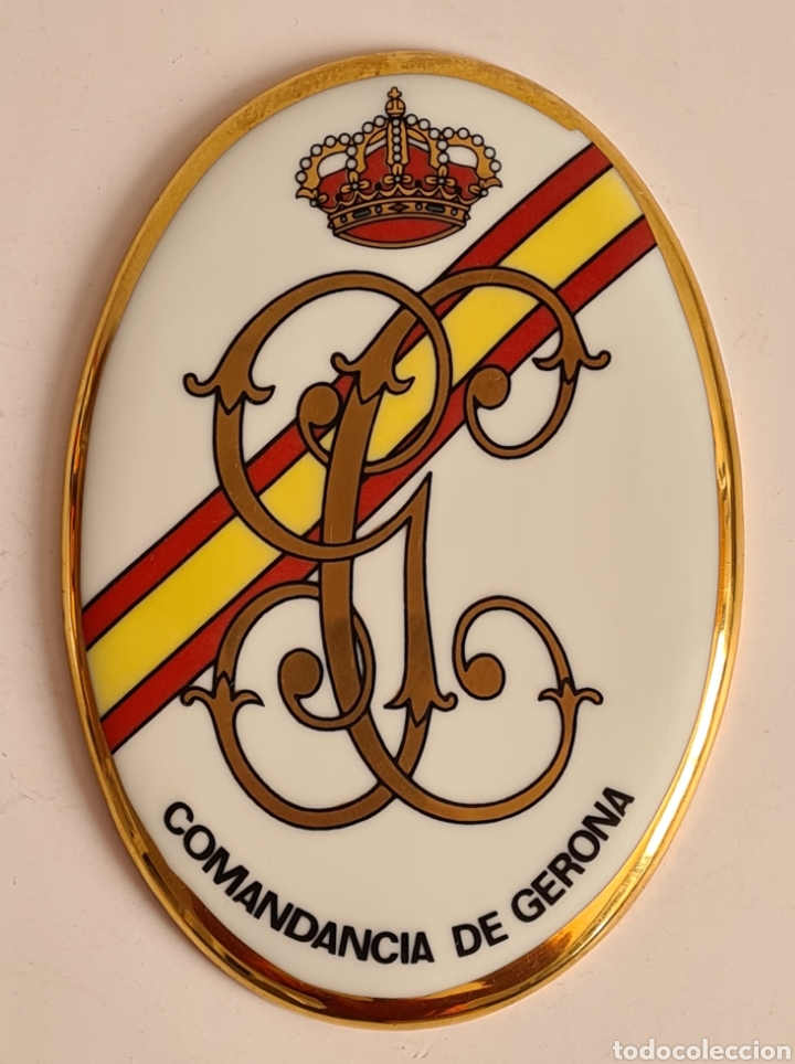 Military Antiques: Placa Porcelana Guardia Civil Comandancia de Gerona - Decoraci&oacute;n Benem&eacute;rita