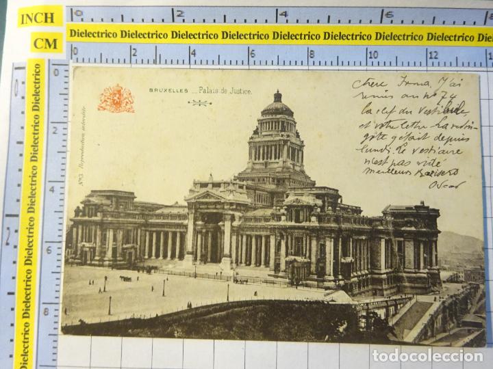 Military Antiques: POSTAL DE B&Eacute;LGICA. SIGLO XIX - 1905. BRUSELAS BRUXELLES BRUSSELS. PALAIS DE JUSTICE. 112