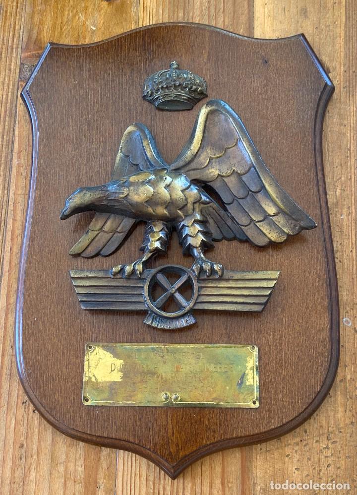 Military Antiques: METOPA DE AVIACION, GRAN CALIDAD, REALIZADO EN BRONCE, PERTENECIO A UN CORONEL, MIDE 29,5 CMS. GRAN