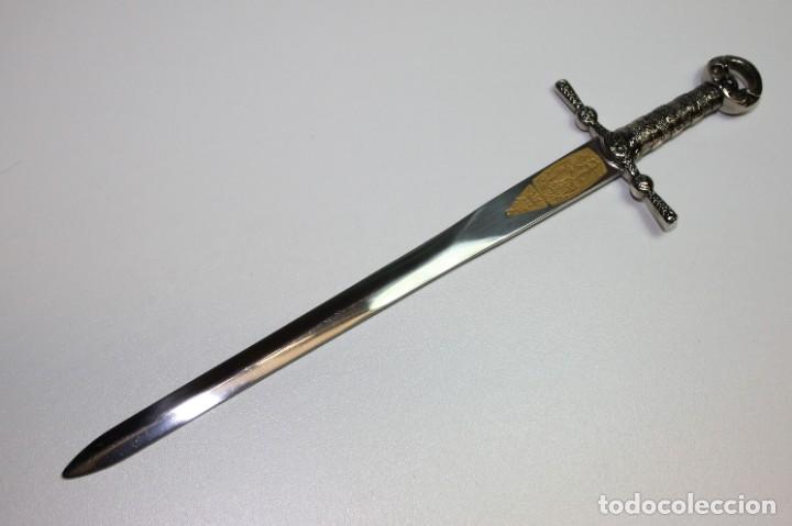 Military Antiques: ABRESOBRE ESPADA REPLICAS HISTORICAS TOLEDO 22 CM DE HOJA ACERO CROMADO