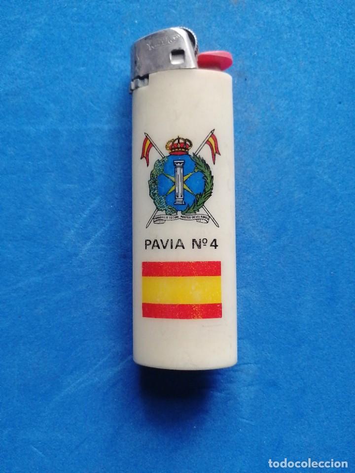 Militaria: Mechero Militar Regimiento Pavia 4