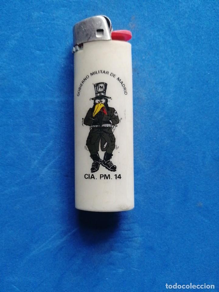 Militaria: Mechero Gobierno Mitar de Madrid C. I. A - P. M. 14