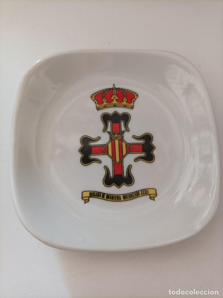 Military Antiques: Platillo cenicero en ceramica. BRIGADA INFANTERIA MOTORIZADA XXXII