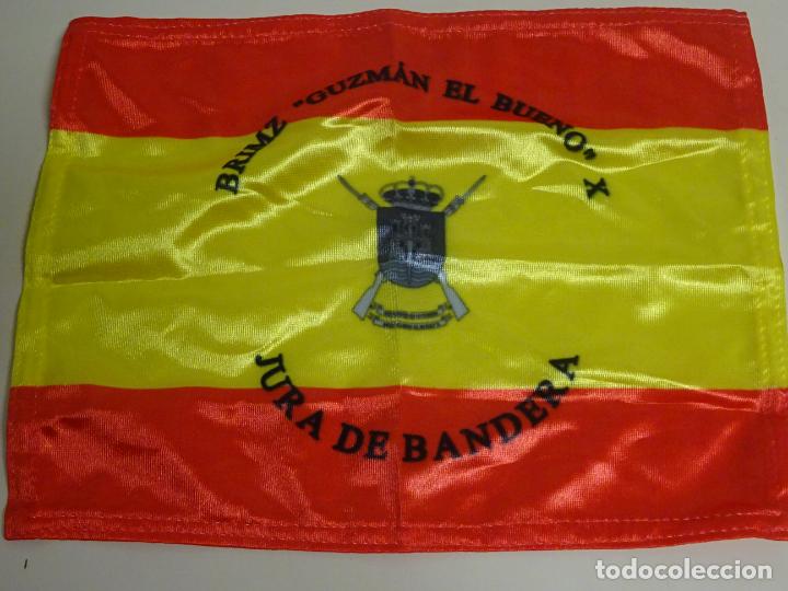 Militaria: BANDERA GUI&Oacute;N MILITAR DE LA BRIGADA MECANIZADA BRIMZ GUZMAN EL BUENO X. JURA BANDERA. 33CM