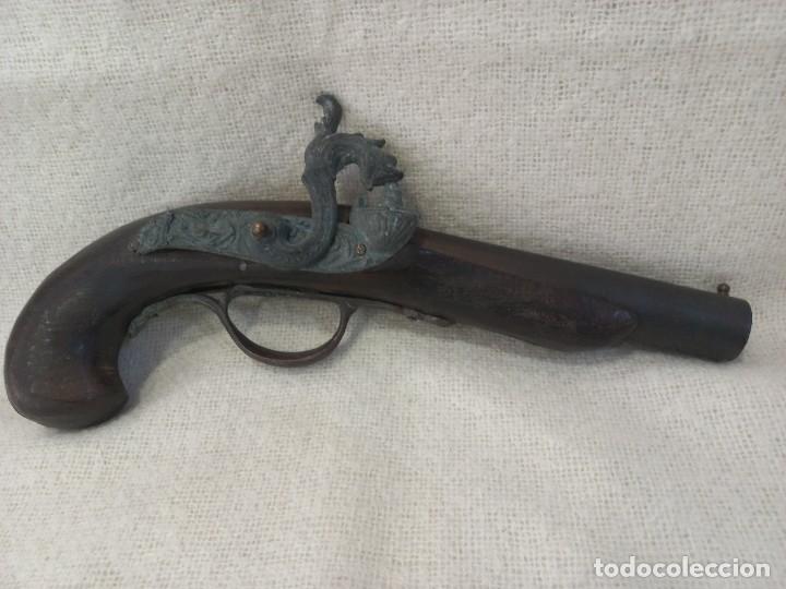 Militaria: PISTOLA DE CHISPA (r&eacute;plica-decorativa)