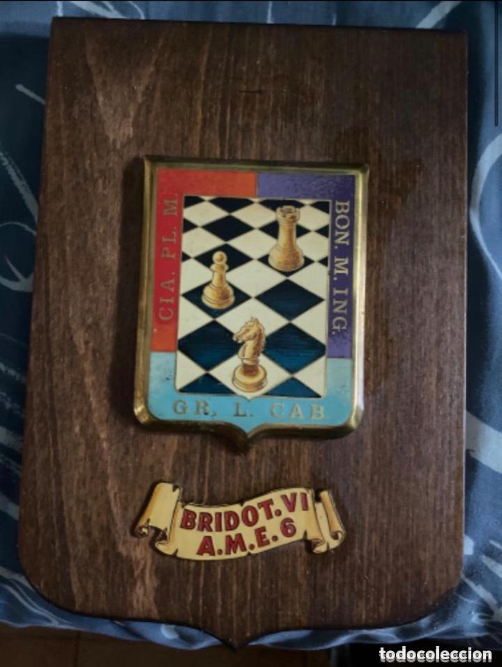 Military Antiques: ANTIGUA METOPA MILITAR BRIDOT VI A.M.E. 6 CABALLER&Iacute;A INGENIEROS