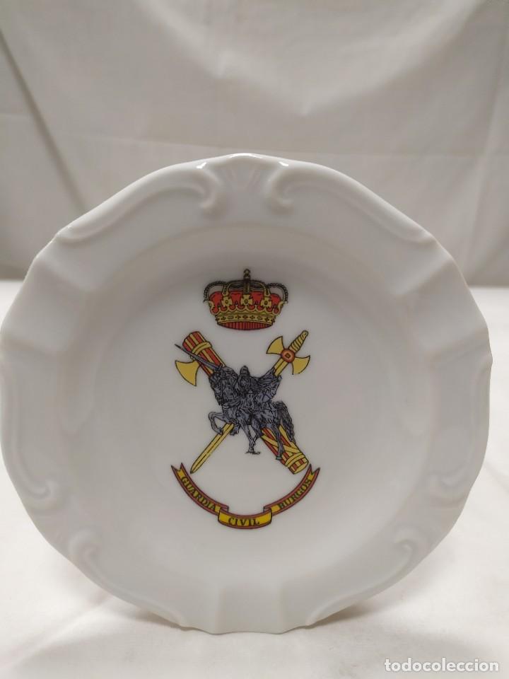 Military Antiques: Cenicero de cer&aacute;mica Guardia Civil Burgos. Cer&aacute;mica Cartagena