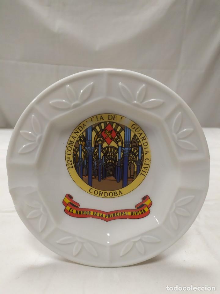 Military Antiques: Cenicero de cer&aacute;mica 222 comandancia de la guardia civil de C&oacute;rdoba. Cer&aacute;mica Cartagena.