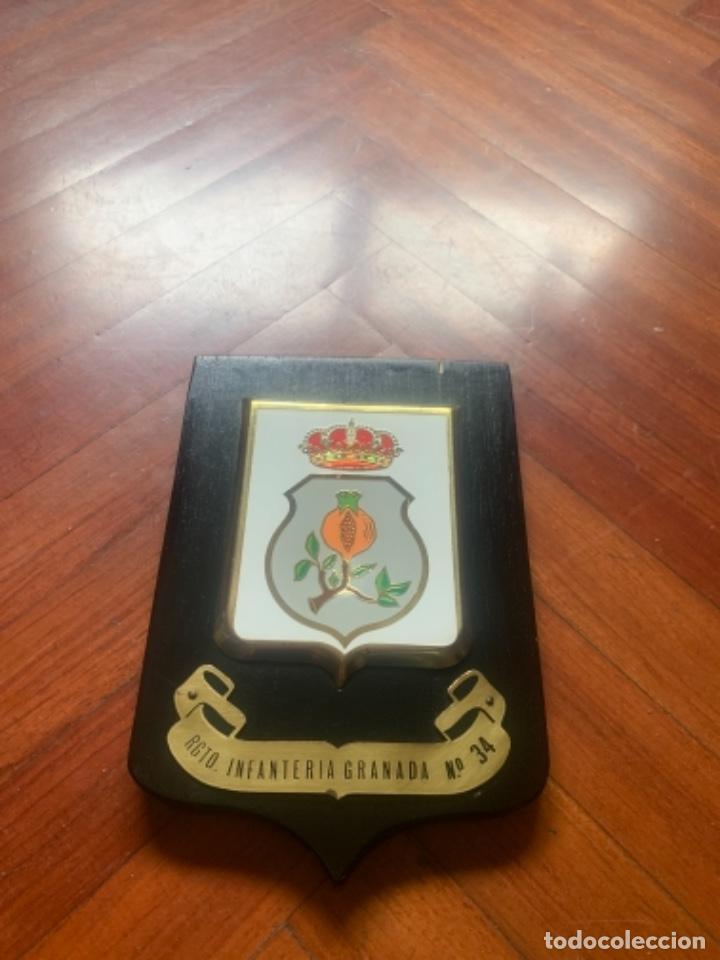 Military Antiques: Metopa Regimiento Infanteria Granada 20x14 cm