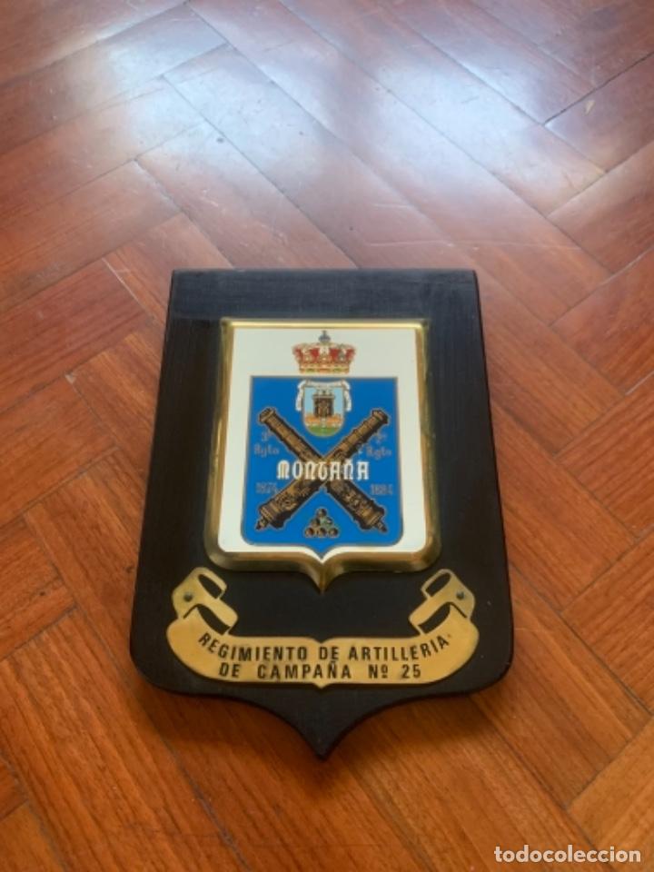 Military Antiques: Metopa Regimiento Artilleria Campa&ntilde;a N&ordm;25 20x14 cm