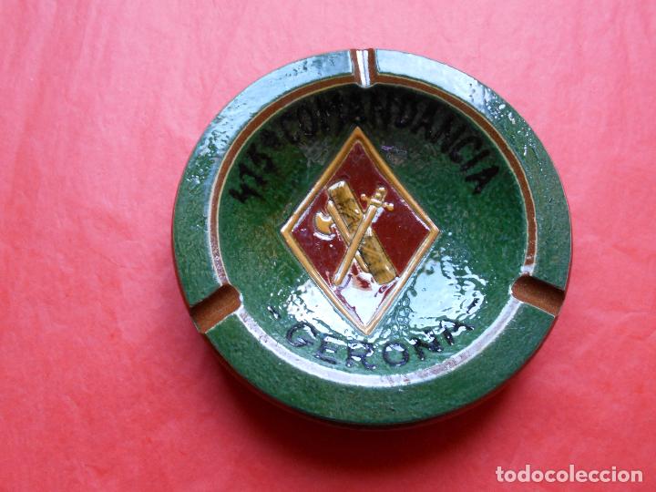 Military Antiques: CENICERO GRANDE DE LA GUARDIA CIVIL 415 COMANDANCIA GERONA