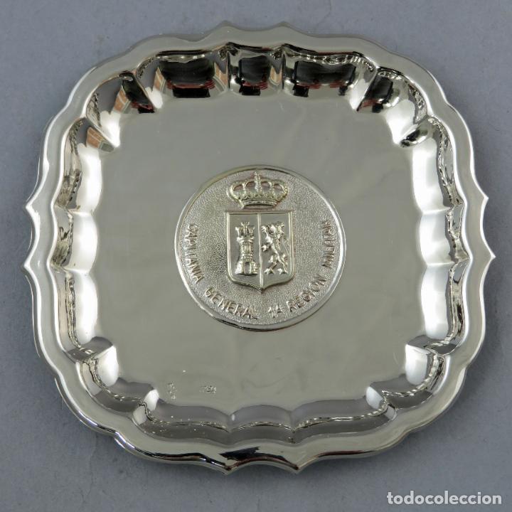 Military Antiques: Cenicero plata Capitan&iacute;a General 1&ordf; Regi&oacute;n Militar