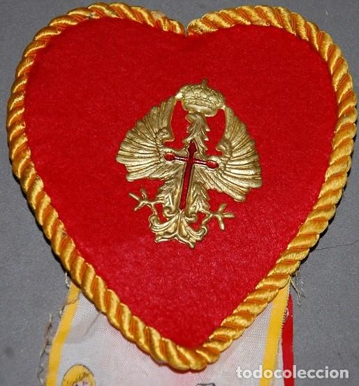 Militaria: RECUERDO DE LA MILI PARA MI NOVIA CORAZON CON CINTAS , INGRESO EN EL EJERCITO DE TIERRA A&Ntilde;OS 80