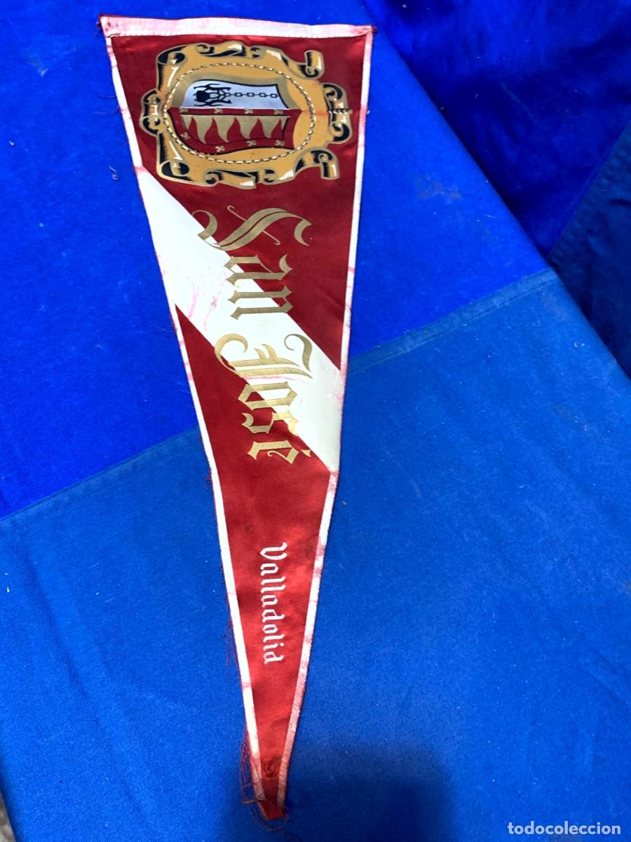 Military Antiques: BANDERIN MILITAR TELA SAN JOSE VALLADOLID 48X18CMS