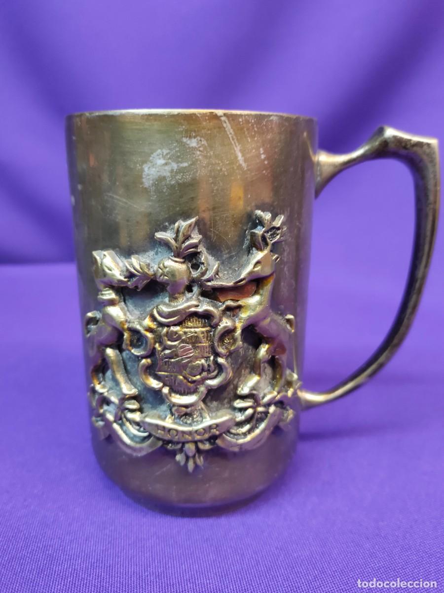 Militaria: Magn&iacute;fico c&aacute;liz antiguo honor, taza conmemorativa escudo venado, art&iacute;culo hecho mano, regalo militar