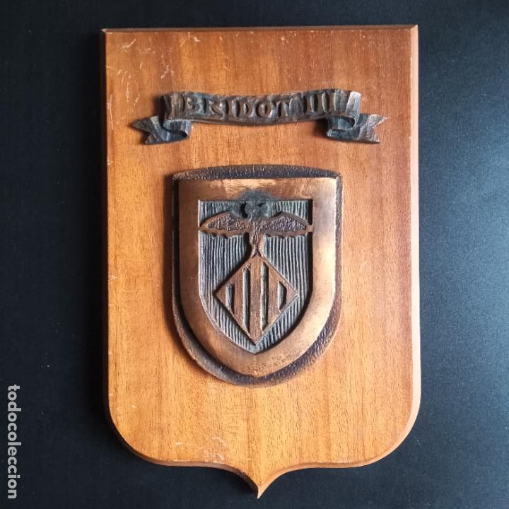 Militaria: ANTIGUA METOPA BRIDOT III. BRIGADAS DE DEFENSA OP. MIDE 22,5 X 15 CM.