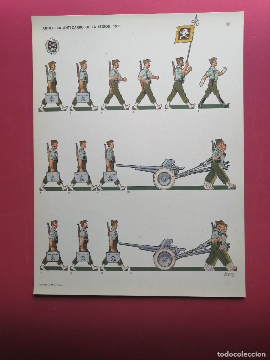 Militaria: L&aacute;mina Artiller&iacute;a Anti-Carro de La Legi&oacute;n. 1939