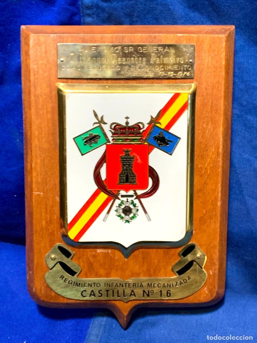 Military Antiques: METOPA MILITAR REGIMIENTO INFANTERIA MECANIZADA CASTILLA N 16 GENERAL PALMEIRO BADAJOZ 1974