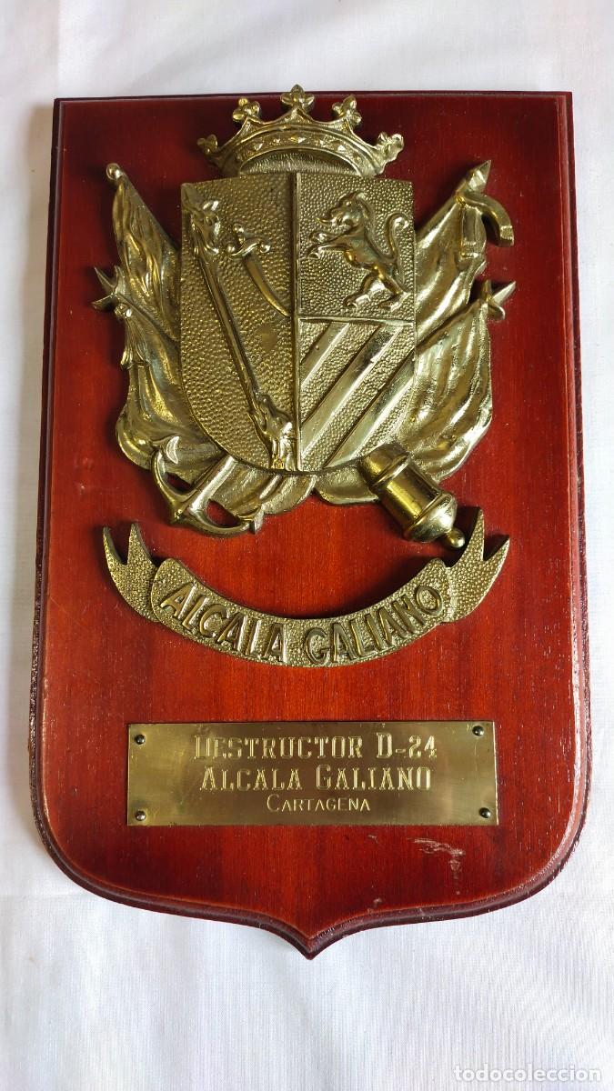 Military Antiques: Metopa. Bronce sobre madera. Destructor D-24 Alcal&aacute; Galiano. Cartagena. romanjuguetesymas.