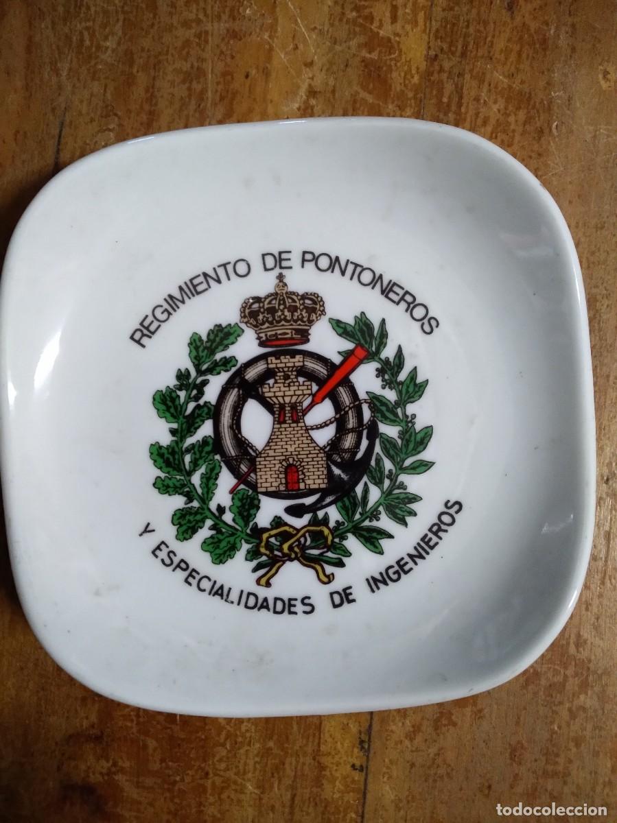 Military Antiques: Cenicero Militar Regimiento de Pontoneros y especialidades de ingenieros