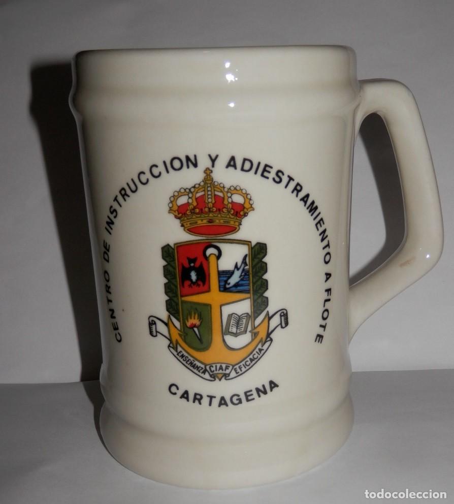 Military Antiques: JARRA DEL CENTRO DE INTRUCION Y ADIESTRAMIENTO A FLOTE