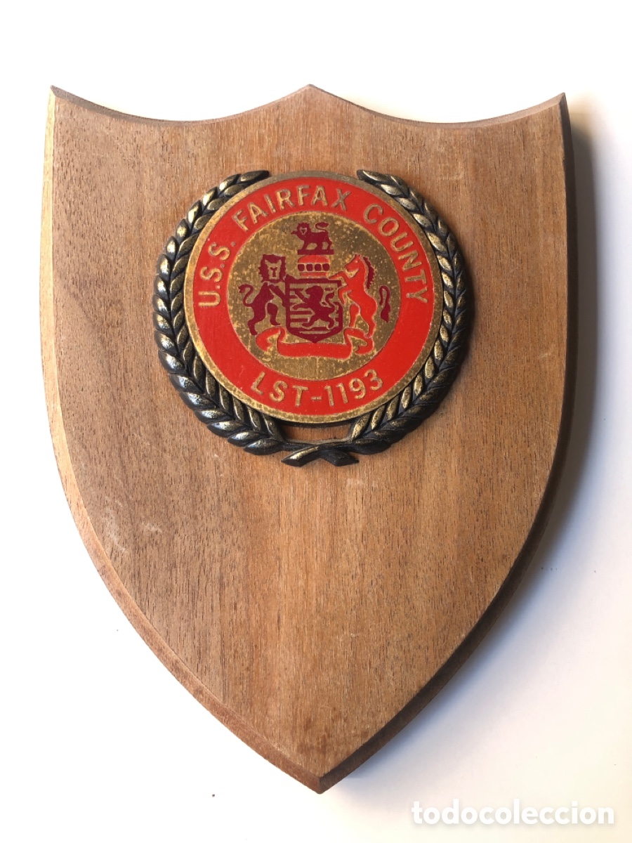 Military Antiques: METOPA MILITAR- USS FAIRFAX COUNTY LST-1193-BUQUE DESEMBARCO DE TANQUES.
