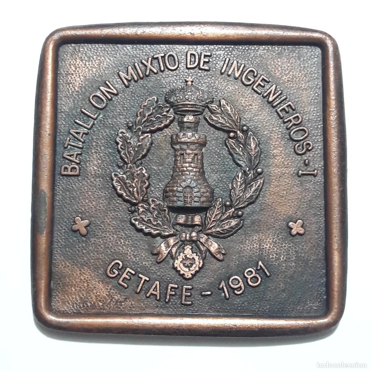 Militaria: Chapa Batallon Mixto de Ingenieros 1 Getafe 1981