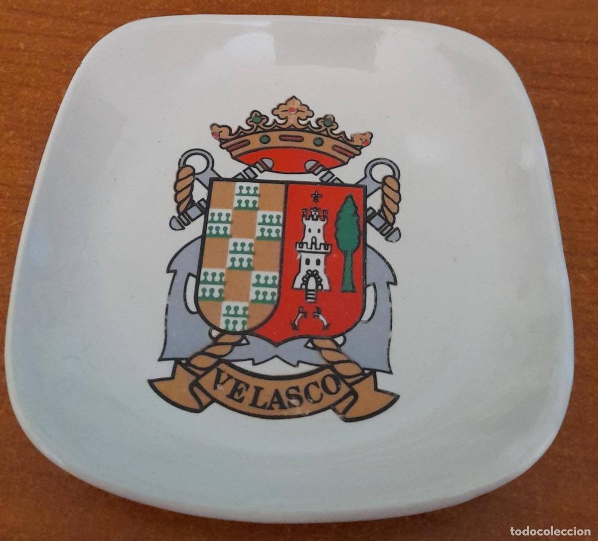 Militaria: CENICERO DE PORCELANA DEL VELASCO, DE LA ARMADA
