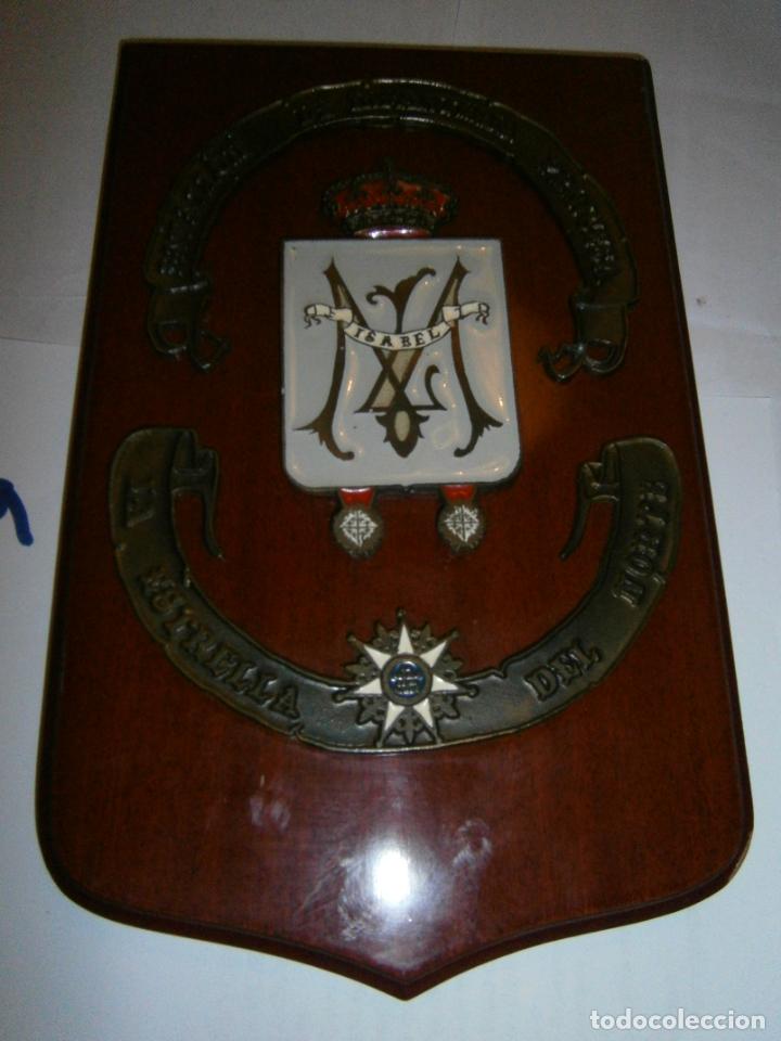 Military Antiques: ANTIGUA METOPA DEL EJERCITO - BATALLON DE INFANTERIA - LA ESTRELLA DEL NORTE