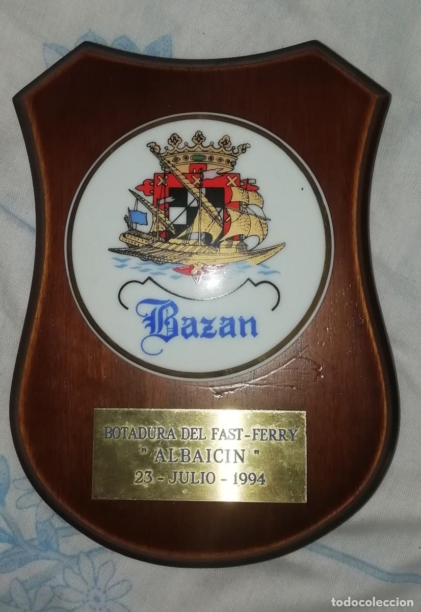 Military Antiques: Metopa bazan botadura del ferry albaicin 1994 madera y ceramica