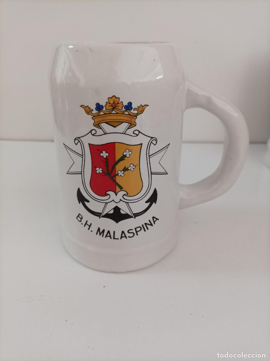 Militaria: Armada Espa&ntilde;ola. Jarra cer&aacute;mica. Buque Hidrogr&aacute;fico Malaspina.