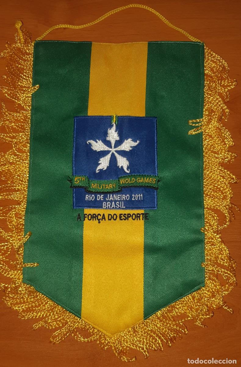 Military Antiques: BANDER&Iacute;N MINISTERIO DE DEFENSA, BRASIL 5os JUEGOS MILITARES, 2011.-