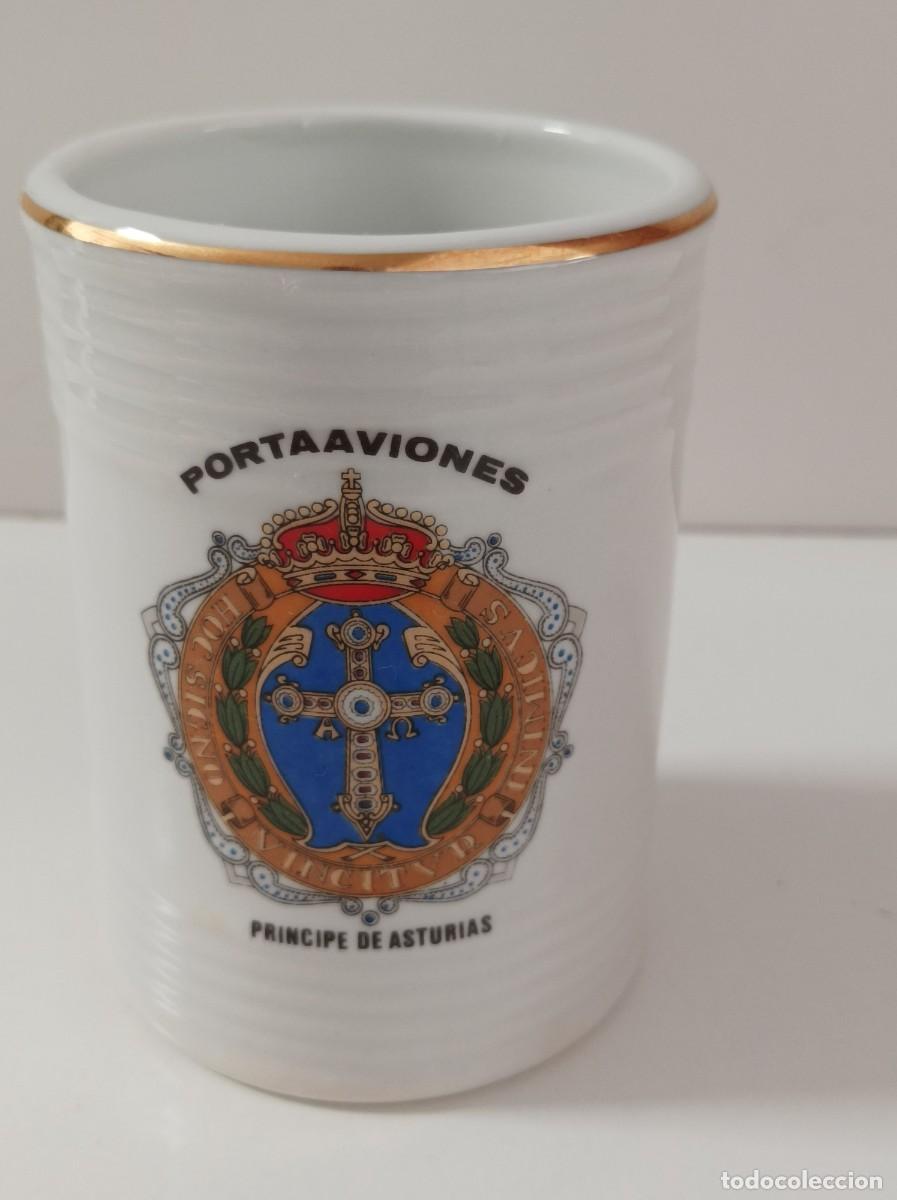 Military Antiques: Armada Espa&ntilde;ola. Vaso ceramico. PORTAAVIONES PRINCIPE DE ASTURIAS.