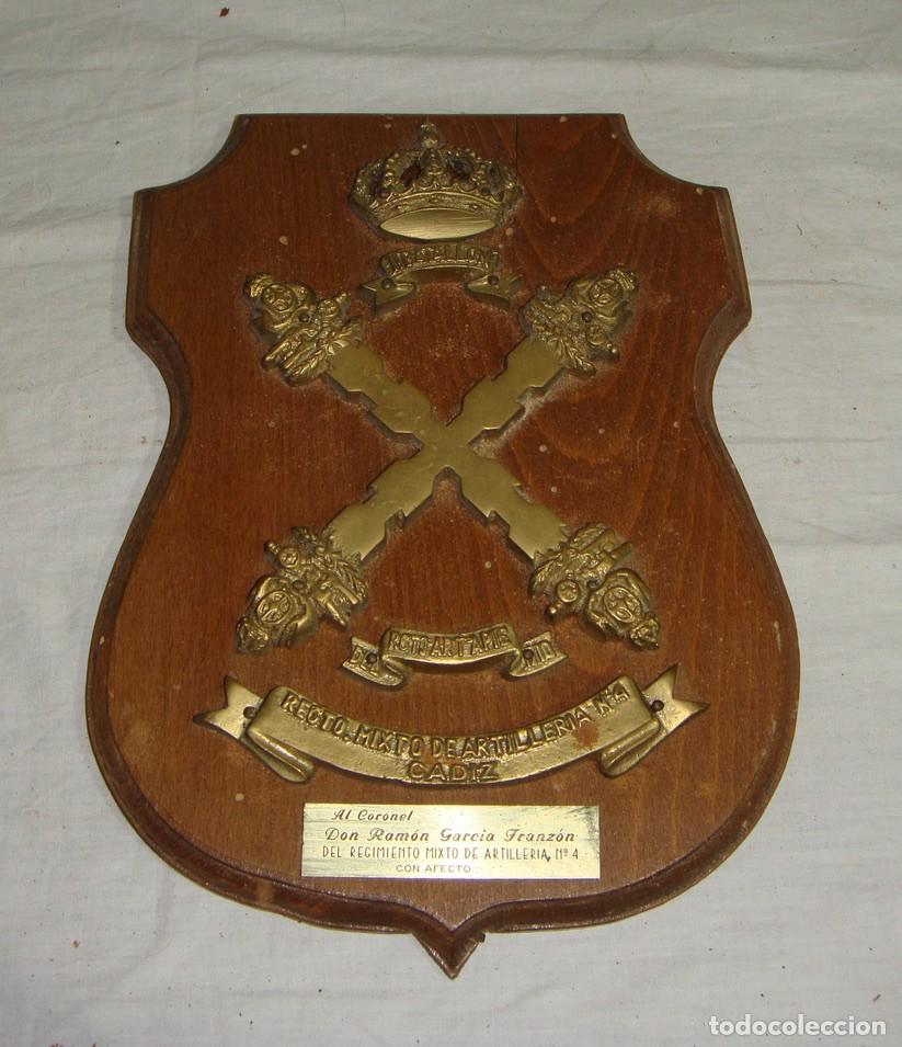 Military Antiques: Metopa. Regimiento Militar Artiller&iacute;a. N&ordm; 4