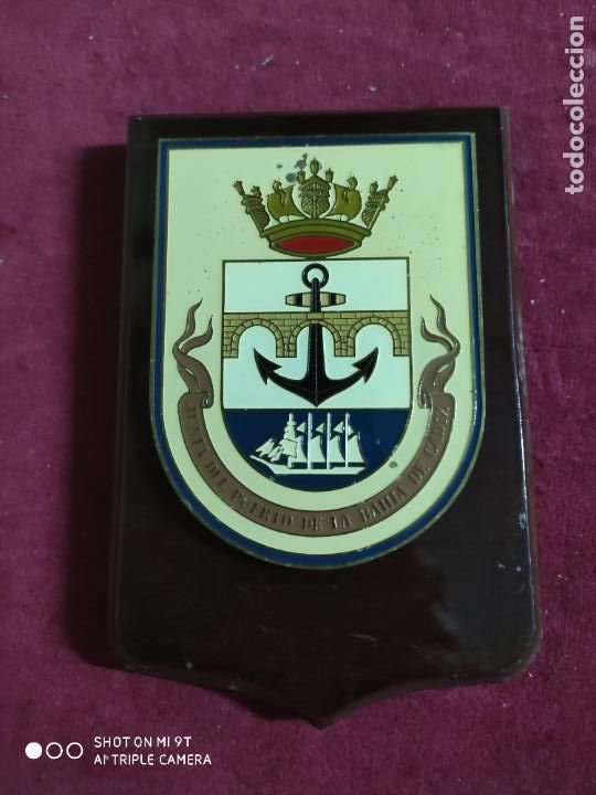 Military Antiques: metopa junta del puerto de la bahia de cadiz 13x 19,5 cm