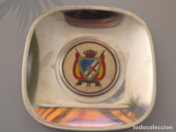Military Antiques: CENICERO DE METAL MILITAR. CIR N&ordm; 10 CENTRO INSTRUCCI&Oacute;N RECLUTAS. SAN GREGORIO ZARAGOZA 11CM 100GR