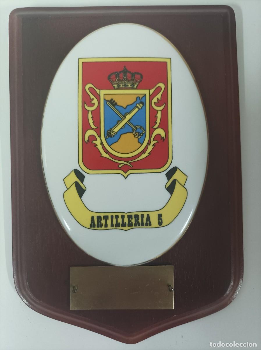 Military Antiques: Metopa militar. REGIMIENTO DE ARTILLERIA N&ordm; 5, ARTILLERIA DEL ESTRECHO .